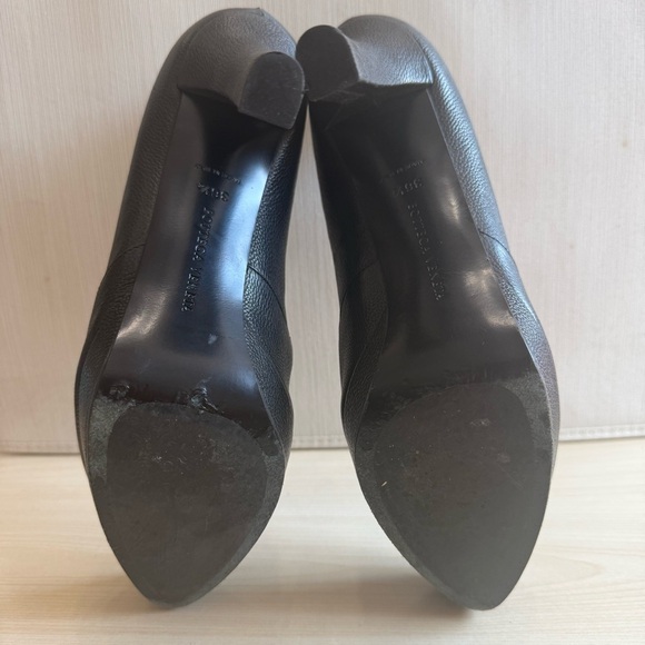 Bottega Venetta Embossed Calf Leather Black Pumps 36.5 - Picture 6 of 14